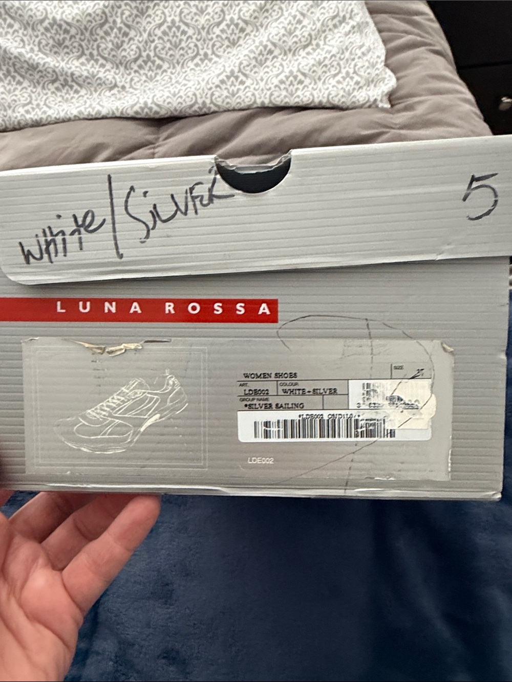 Prada White Silver Low-Top Sneakers - Picture 11 of 15